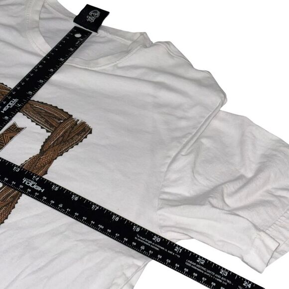 crazy jack mens xxl fiji islands white crew neck short sleeve t-shirt - Picture 5 of 10